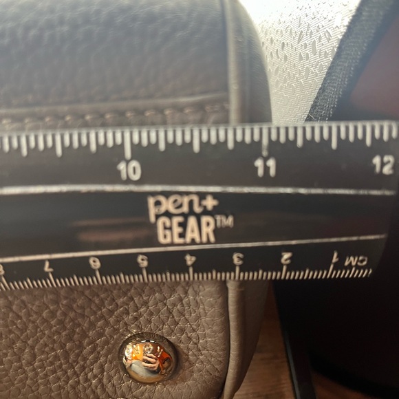 Michael Kors Knox - Black Pebbled Leather Satchel Shoulder Bag - Picture 11 of 13